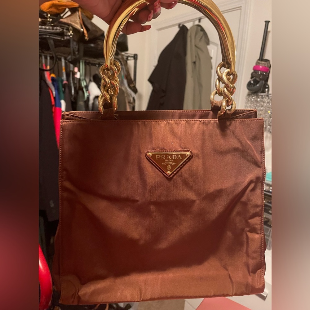 Prada Brown Tessuto Handbag